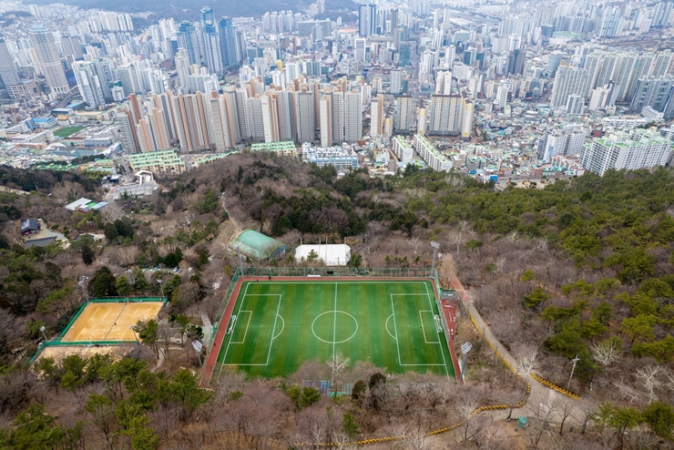 11-1cw7 황령산레포츠공원 전경 드론촬영